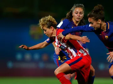Amanda Sampedro, ante el Barcelona Amanda Sampedro, ante el Barcelona