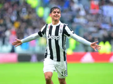 Dybala celebrando un gol Dybala celebrando un gol