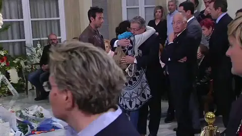 Zoido, en la capilla ardiente de Gabriel Zoido, en la capilla ardiente de Gabriel