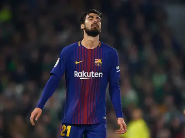 André Gomes, en un partido con el Barcelona André Gomes, en un partido con el Barcelona