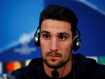 Sergio Rico atiende a los medios de comunicación Sergio Rico atiende a los medios de comunicación