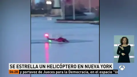 Se estrella un helicóptero en Nueva York Se estrella un helicóptero en Nueva York