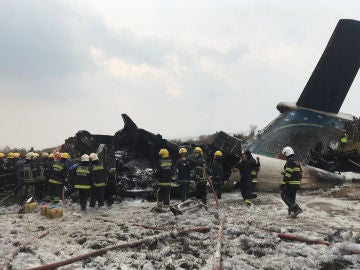 El avión que se ha estrellado en Katmandú