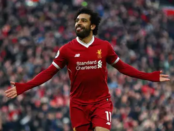 Mohamed Salah celebra un gol con el Liverpool Mohamed Salah celebra un gol con el Liverpool