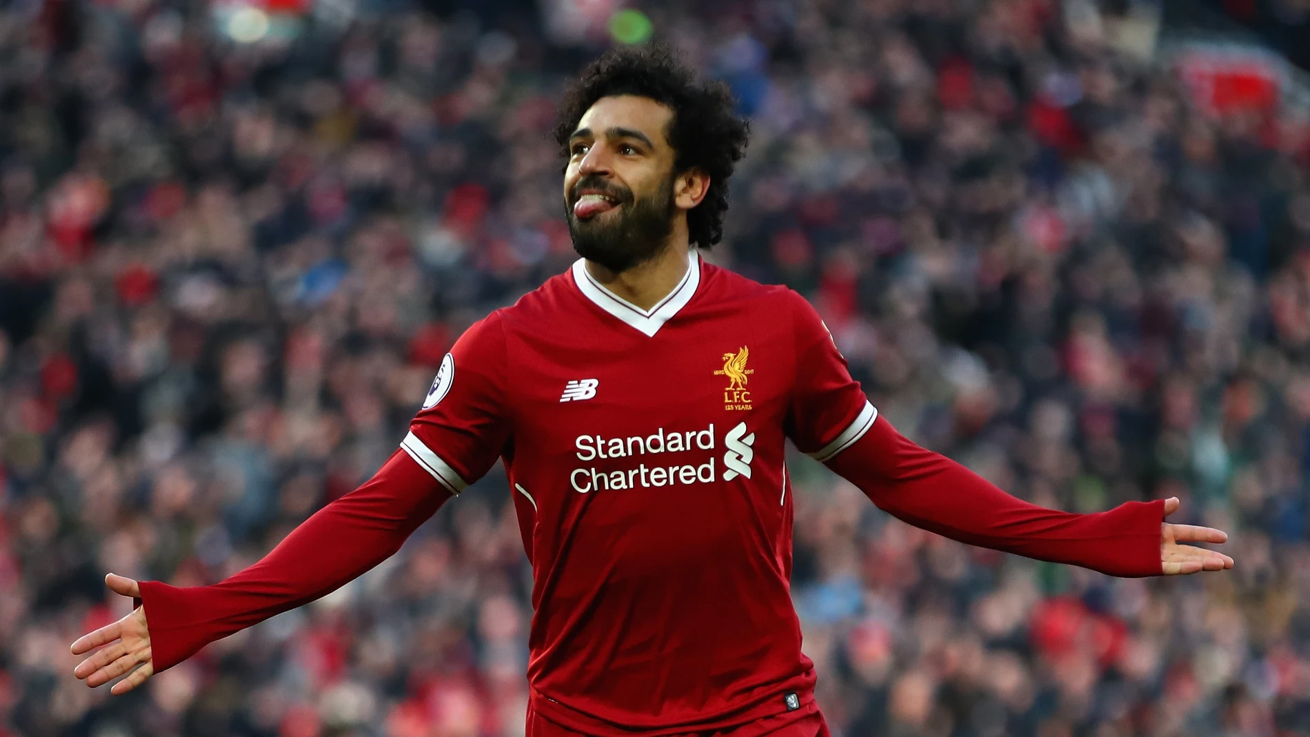 Mohamed Salah celebra un gol con el Liverpool Mohamed Salah celebra un gol con el Liverpool