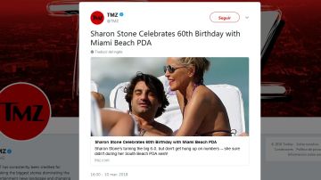 Sharon Stone celebra su 60 cumpleaños