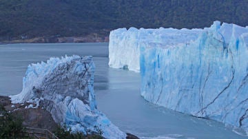 Vista parcial del glaciar Perito Moreno, en El Calafate (Argentina)