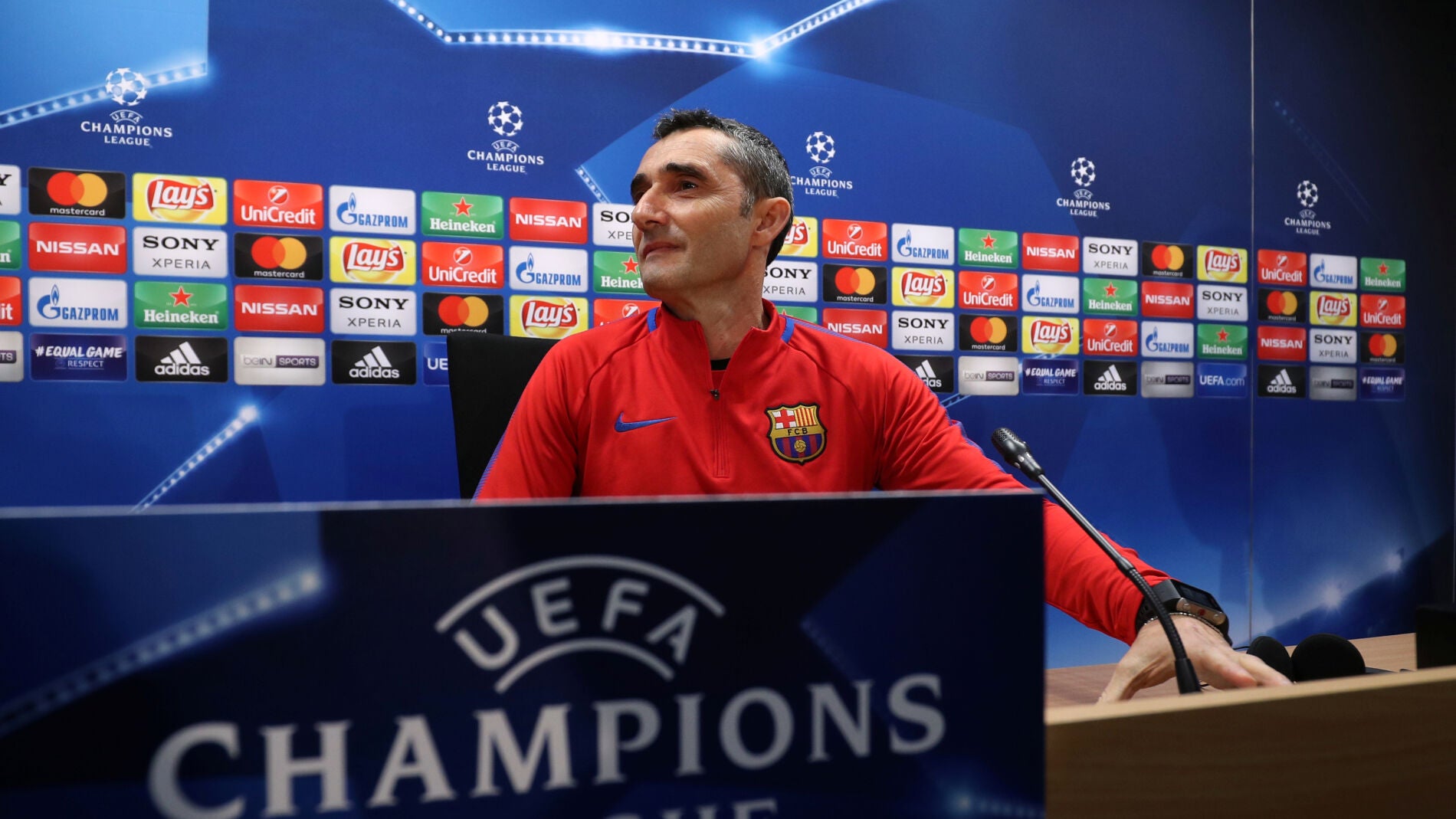 Valverde, en la rueda de prensa