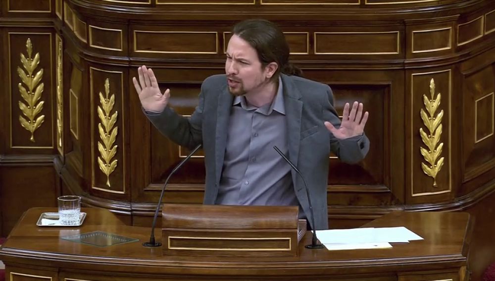 Iglesias le pide a Rajoy "empatía" con españoles "que se han matado a trabajar" y merecen pensiones dignas