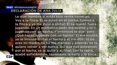 La confesión de Ana Julia Quezada: 