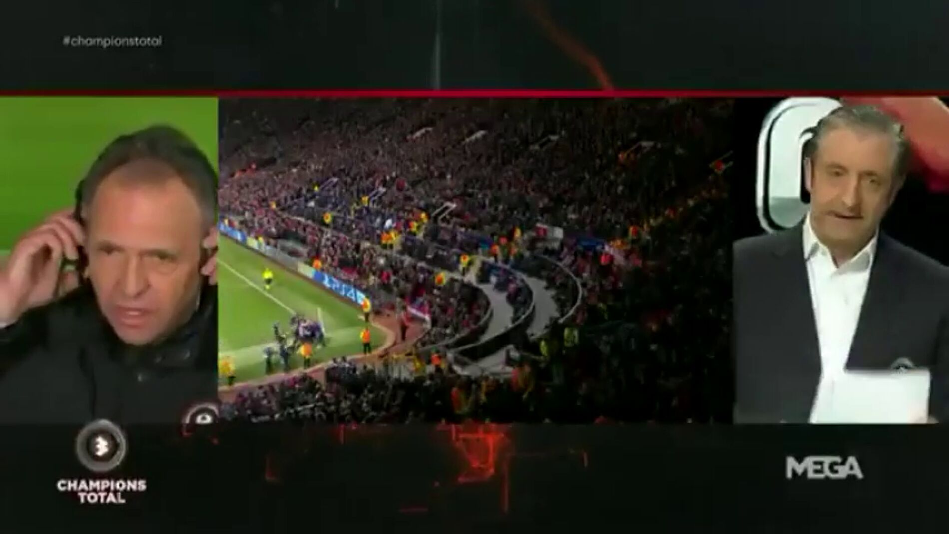 El momentazo de Pedrerol con Caparr&oacute;s en Champions Total: &ldquo;No te oigo Josep&hellip;&rdquo;