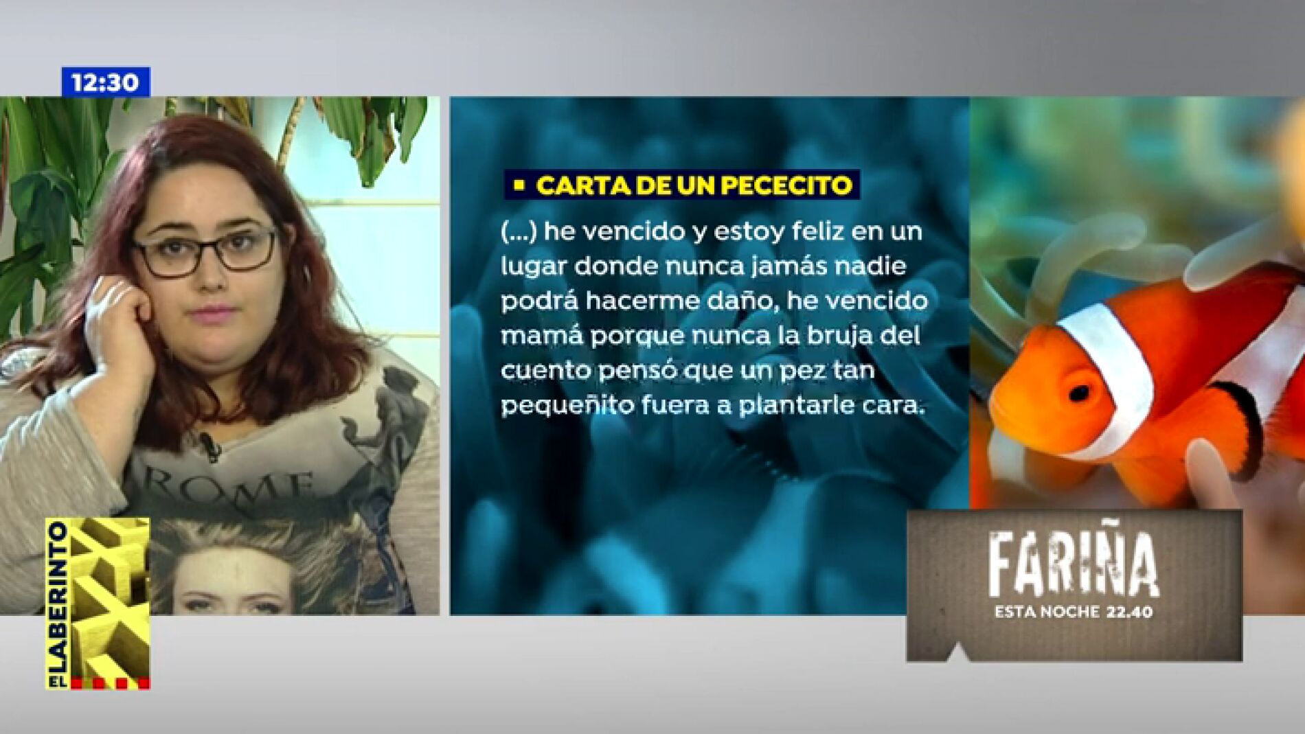 El cuento del pescadito que emocion&oacute; a la madre de Gabriel en el funeral por la muerte de su hijo