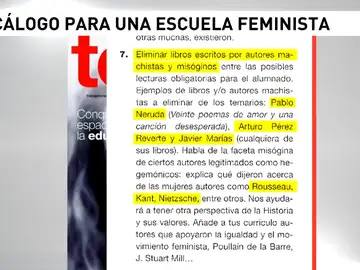 Proponen una escuela feminista sin fútbol ni autores como Neruda Proponen una escuela feminista sin fútbol ni autores como Neruda