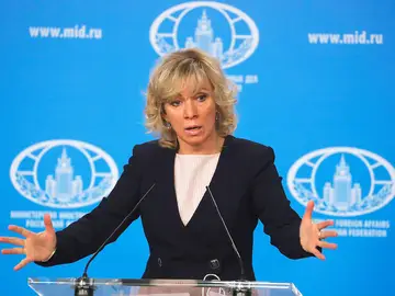 María Zajárova, portavoz del Ministerio de Asuntos Exteriores ruso María Zajárova, portavoz del Ministerio de Asuntos Exteriores ruso