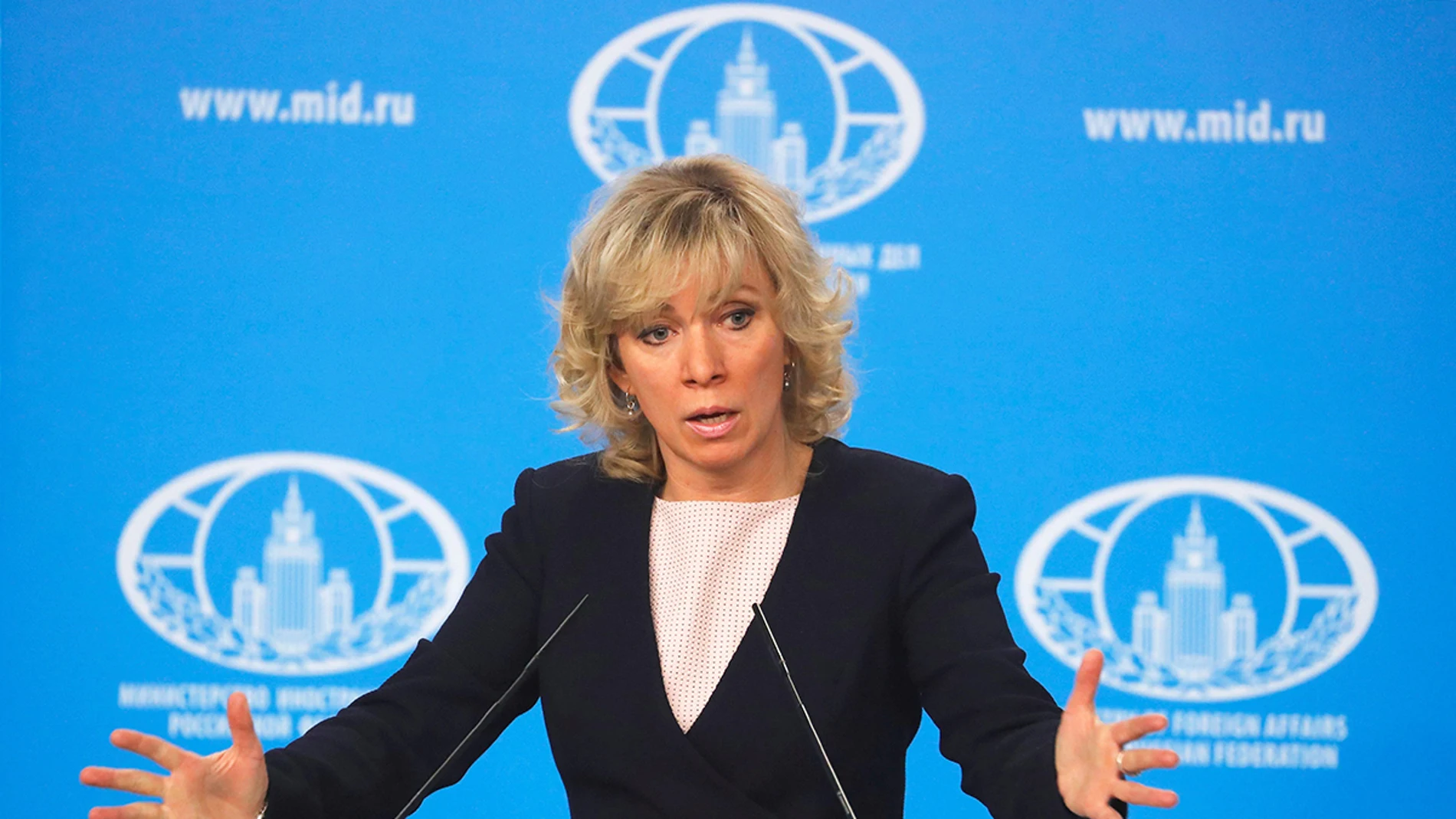 María Zajárova, portavoz del Ministerio de Asuntos Exteriores ruso María Zajárova, portavoz del Ministerio de Asuntos Exteriores ruso