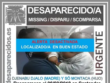 Encuentran a una madre y a su hijo de diez meses Encuentran a una madre y a su hijo de diez meses