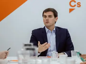El presidente de Ciudadanos, Albert Rivera, durante la reunión del Comité Permanente del partido El presidente de Ciudadanos, Albert Rivera, durante la reunión del Comité Permanente del partido