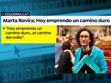 Marta Rovira anuncia en una carta que se va de España Marta Rovira anuncia en una carta que se va de España