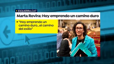 Marta Rovira anuncia en una carta que se va de España Marta Rovira anuncia en una carta que se va de España