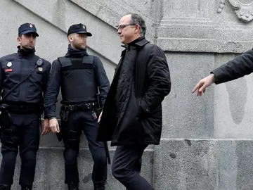 Jordi Turull antes de entrar en el Supremo Jordi Turull antes de entrar en el Supremo