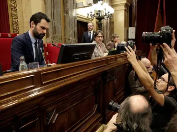Roger Torrent en el Parlament Roger Torrent en el Parlament