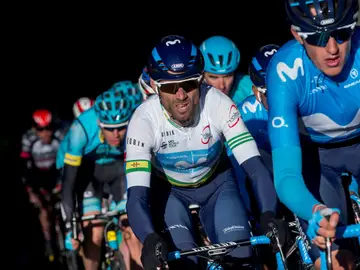 Valverde durante la Volta Valverde durante la Volta