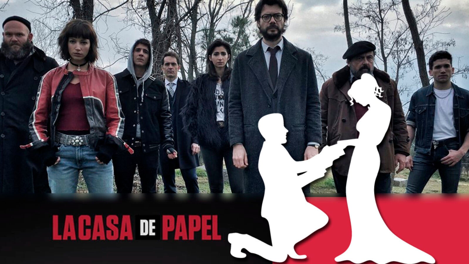 'La casa de papel' se cuela en las fotos de boda de una pareja brasileña