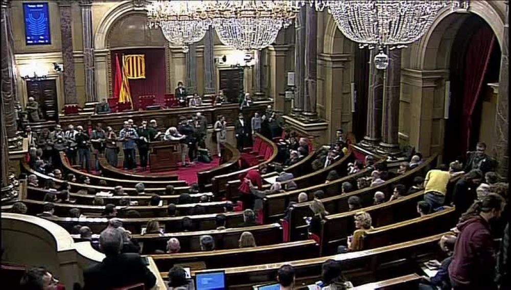 Pleno en el Parlament de Cataluña