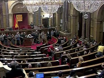 Pleno en el Parlament de Cataluña