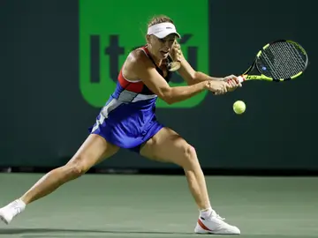 Caroline Wozniacki en el torneo de Miami Caroline Wozniacki en el torneo de Miami