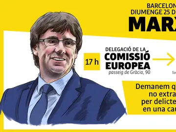 Cartel de la marcha convocada por ANC Cartel de la marcha convocada por ANC