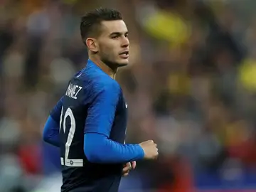 Lucas Hernández, en su debut con Francia Lucas Hernández, en su debut con Francia