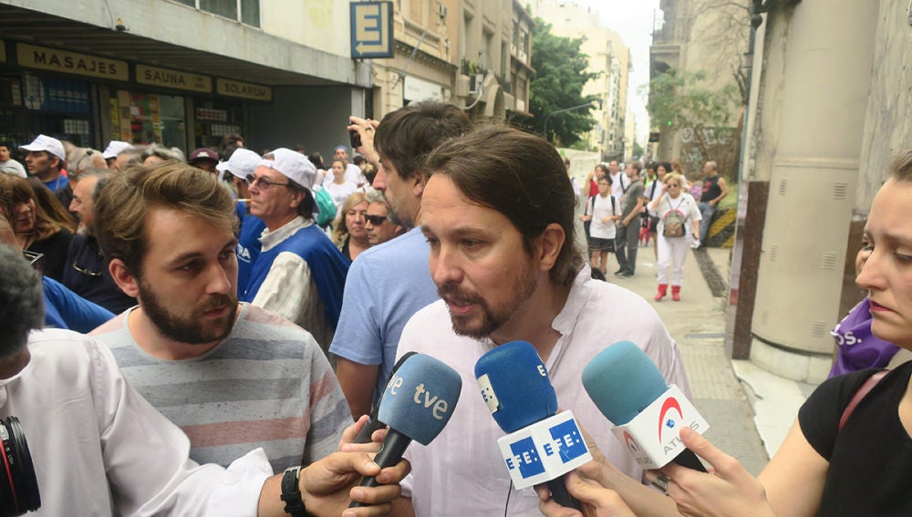 Pablo Iglesias en Argentina