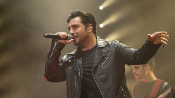 David Bustamante durante el primer concierto tras su divorcio de Paula Echevarría