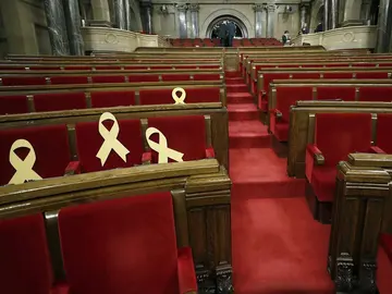 El Parlament de Cataluña vacío El Parlament de Cataluña vacío