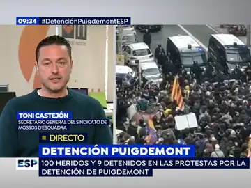 Toni Castejón, secretario general del Sindicato de los Mossos d'Esquadra Toni Castejón, secretario general del Sindicato de los Mossos d'Esquadra