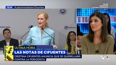 La periodista Raquel Ejerique, sobre la querella de Cifuentes: 