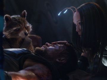 Thor, Mantis y Rocket en 'Vengadores: Infinity War'