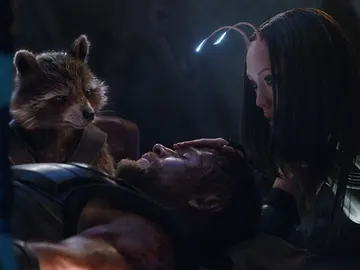Thor, Mantis y Rocket en 'Vengadores: Infinity War' Thor, Mantis y Rocket en 'Vengadores: Infinity War'