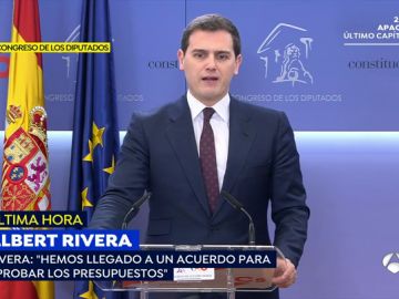 Albert Rivera en rueda de prensa