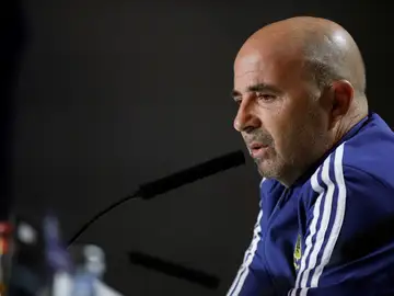 Jorge Sampaoli, en rueda de prensa Jorge Sampaoli, en rueda de prensa