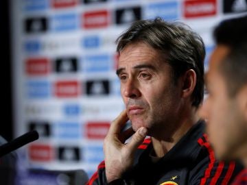 Julen Lopetegui, en rueda de prensa