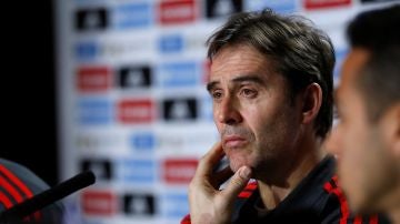 Julen Lopetegui, en rueda de prensa