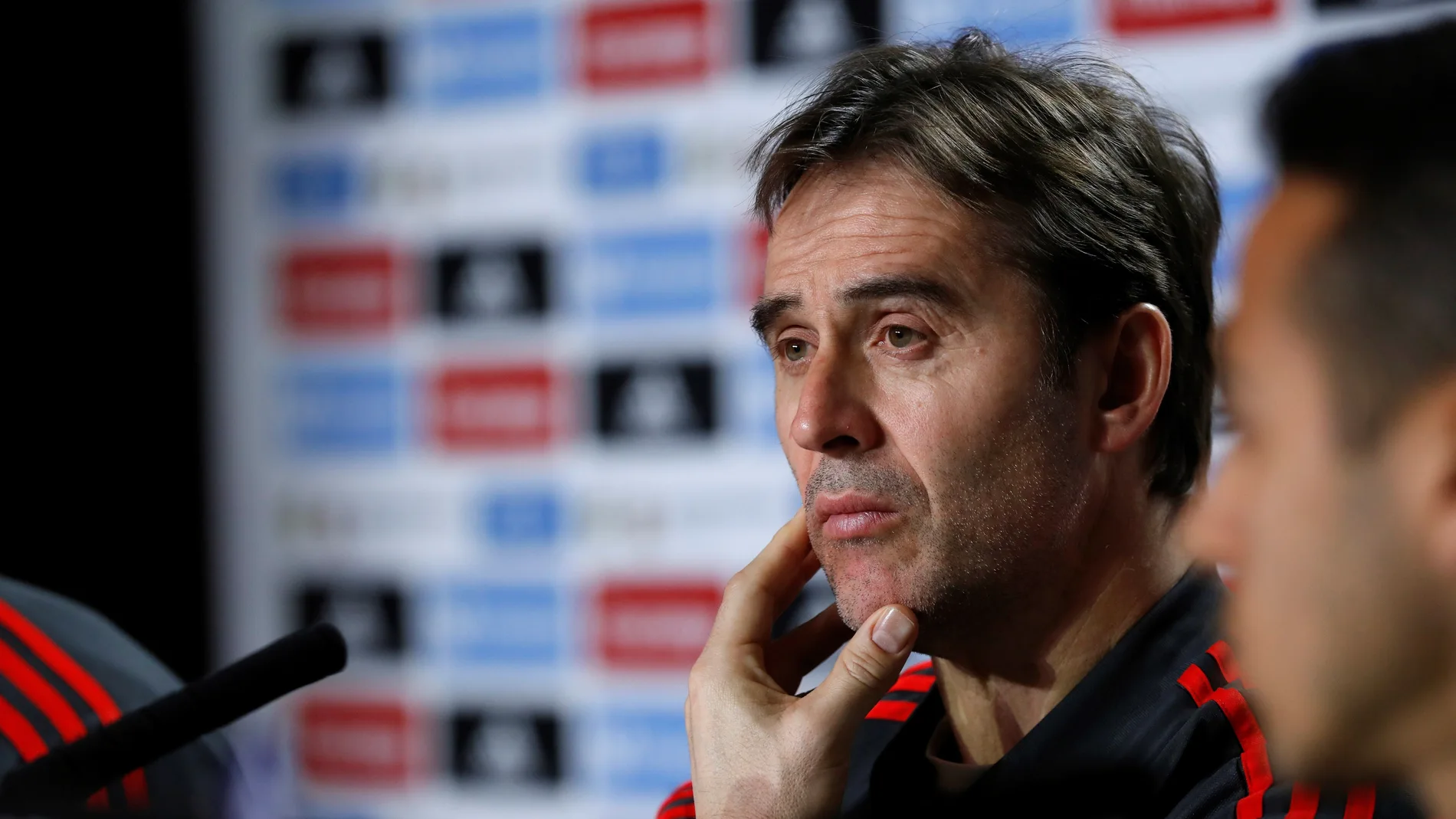 Julen Lopetegui, en rueda de prensa Julen Lopetegui, en rueda de prensa