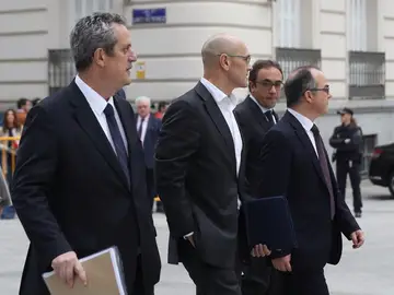 Los exconsejeros de la Generalitat de Cataluña Joaquim Forn, Raul Romeva, Jordi Turull y Josep Rull Los exconsejeros de la Generalitat de Cataluña Joaquim Forn, Raul Romeva, Jordi Turull y Josep Rull