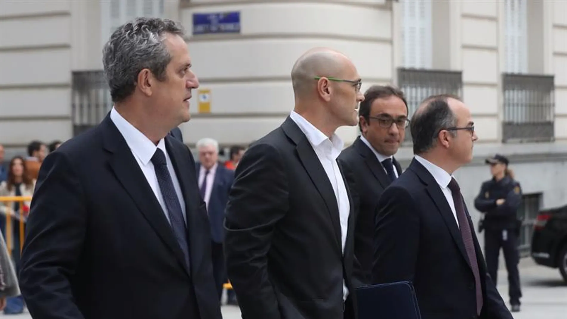 Los exconsejeros de la Generalitat de Cataluña Joaquim Forn, Raul Romeva, Jordi Turull y Josep Rull Los exconsejeros de la Generalitat de Cataluña Joaquim Forn, Raul Romeva, Jordi Turull y Josep Rull