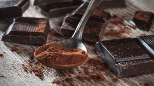 Onzas de chocolate negro