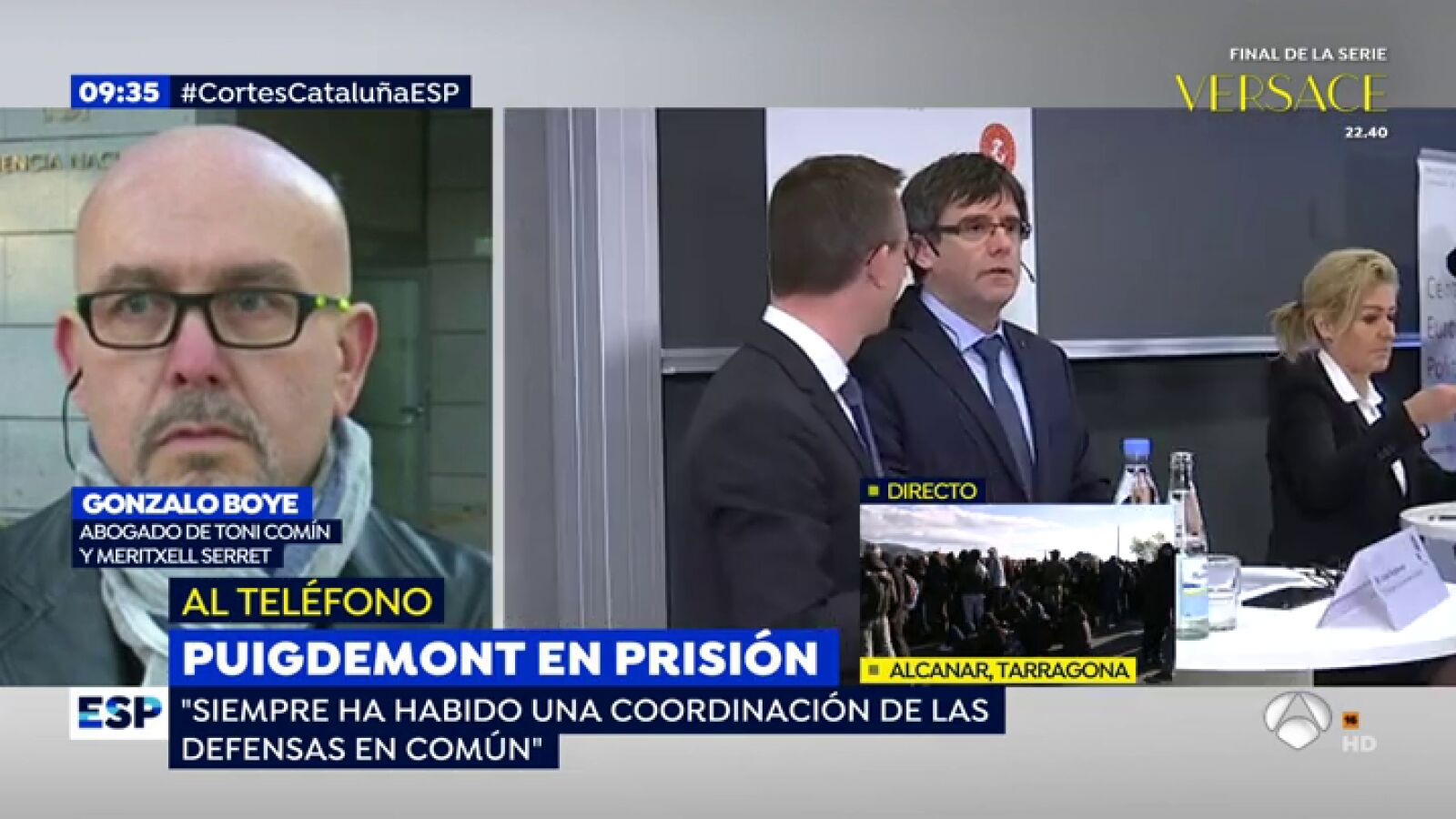 Gonzalo Boye, sobre la situación de Puigdemont: 
