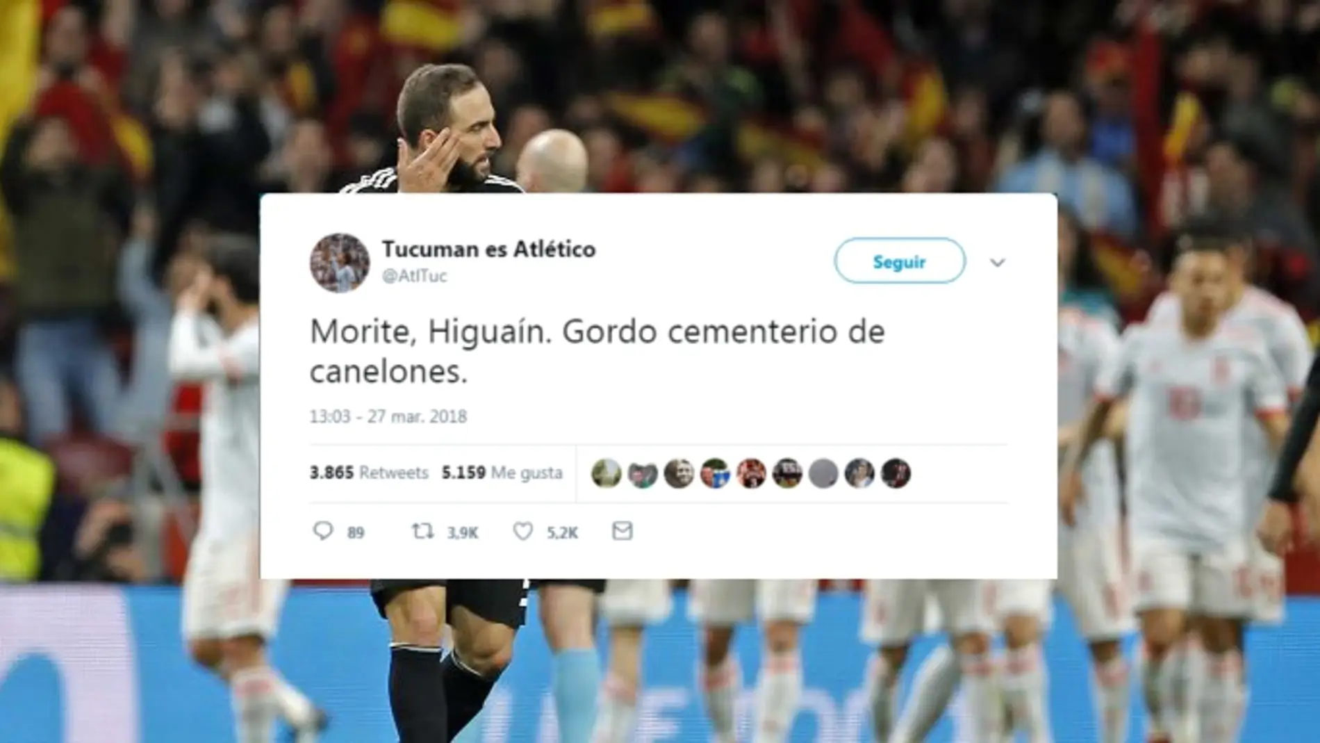 Insultos Higuaín