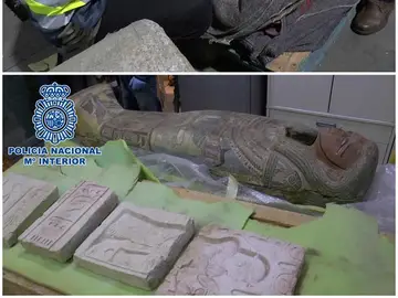 Detenido anticuario Barcelona por vender piezas robadas en Libia por el Daesh Detenido anticuario Barcelona por vender piezas robadas en Libia por el Daesh